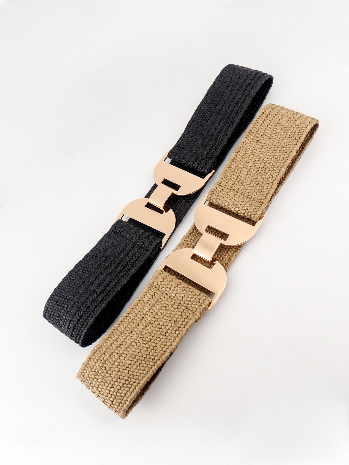 Alloy Buckle Elastic Belt - Charming Charlie