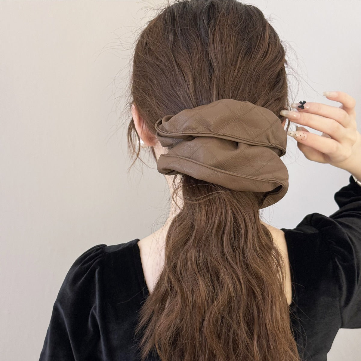 3-Piece PU Leather Elastic Hair Scrunchy - Charming Charlie