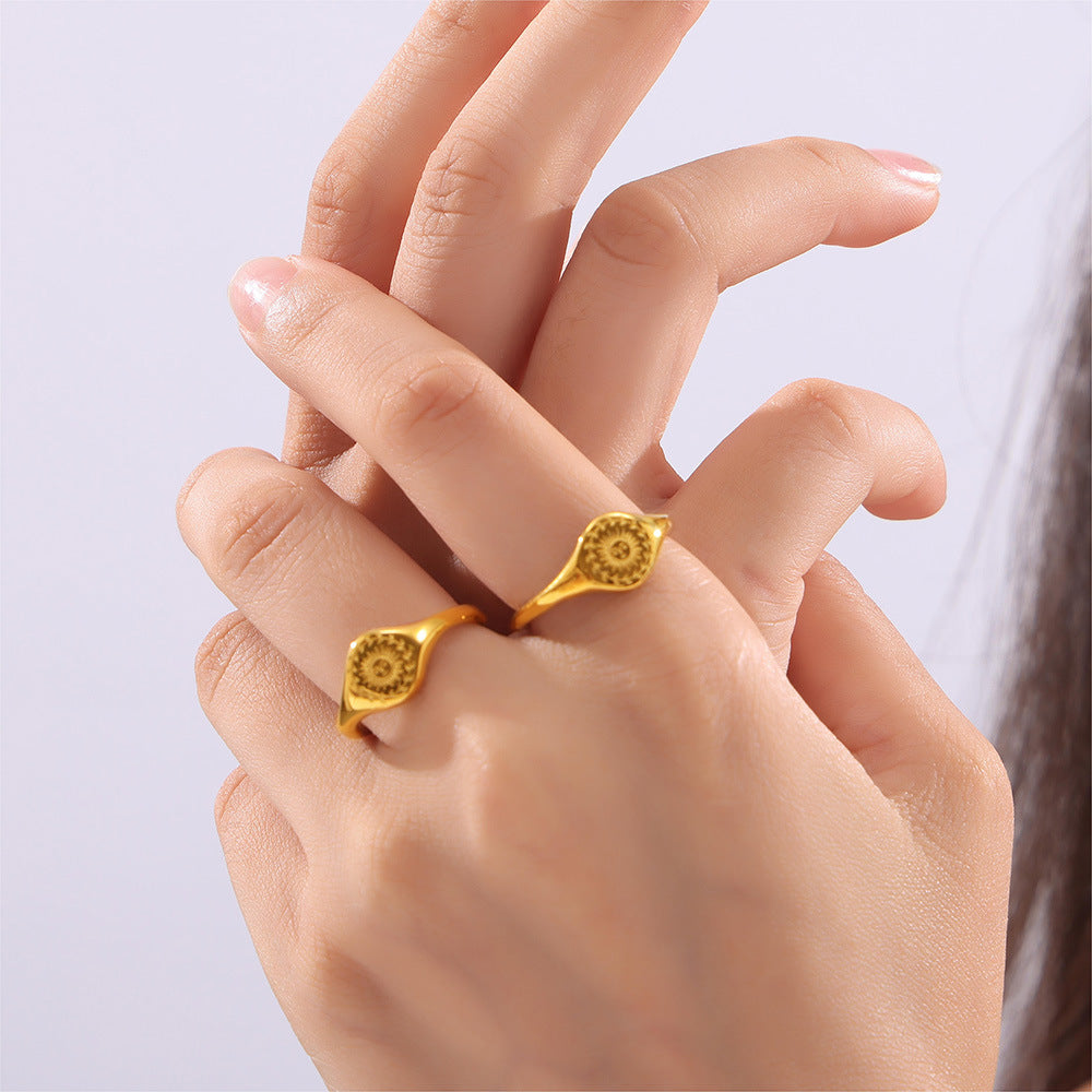 18K Gold-Plated Sun Ring - Charming Charlie