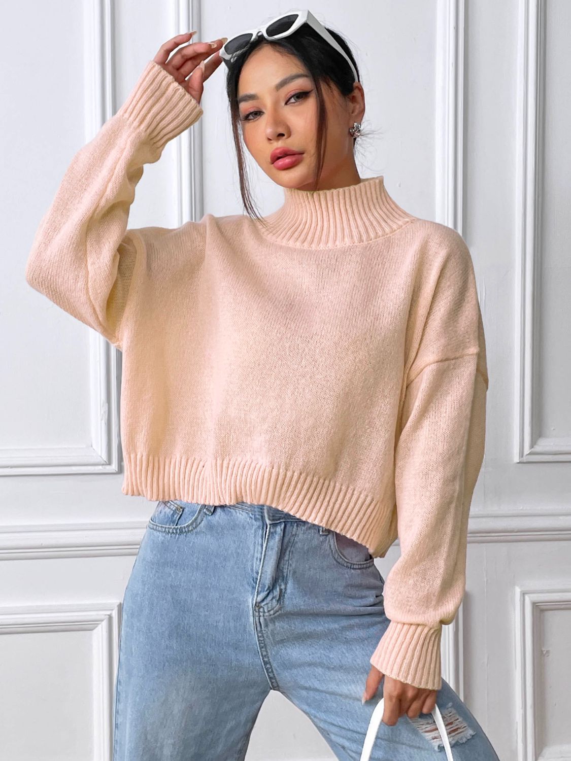 Turtleneck Long Sleeve Sweater - Charming Charlie
