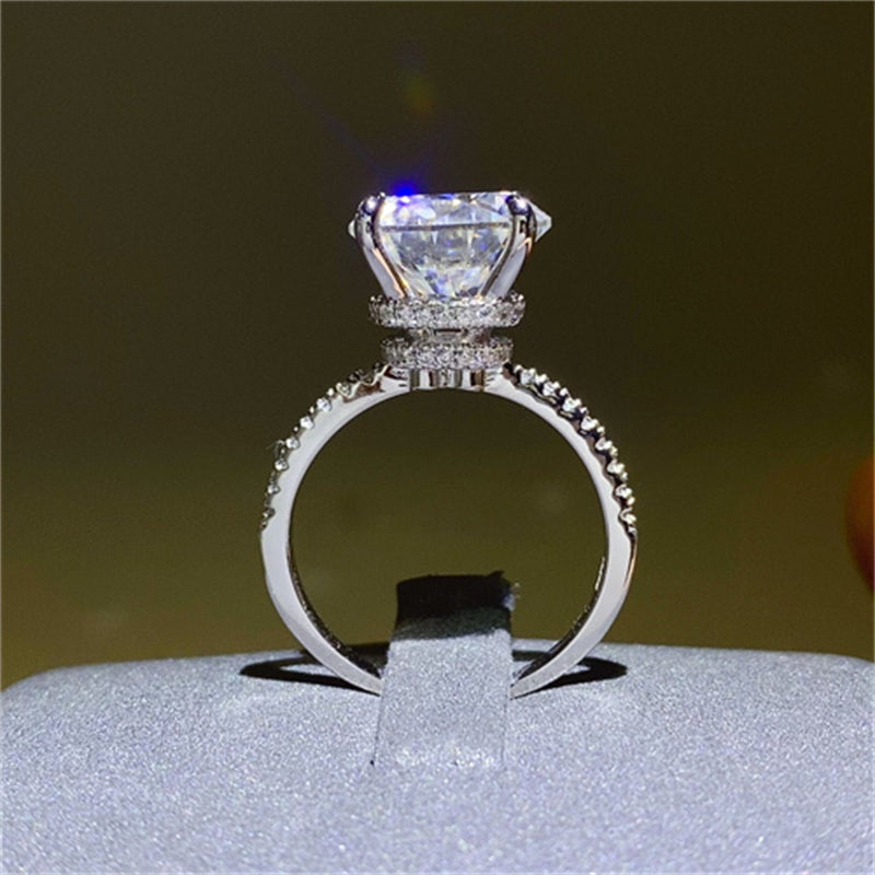 5 Carat Moissanite 925 Sterling Silver Ring - Charming Charlie