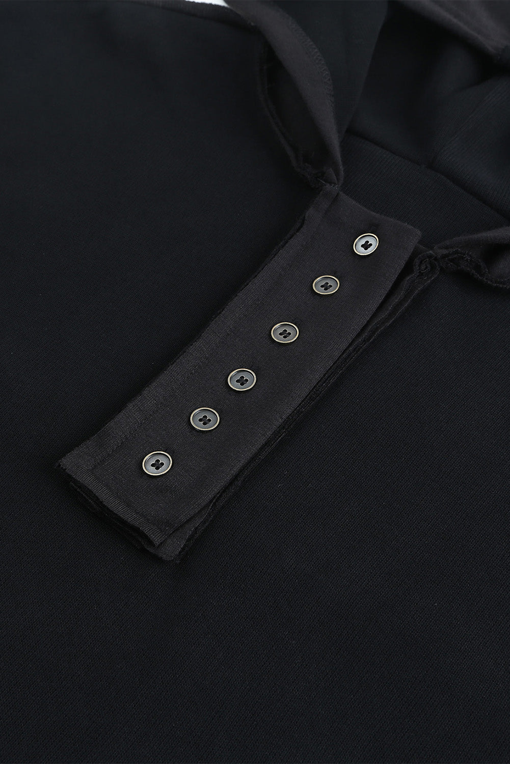 Exposed Seam Long Sleeve Hoodie - Charming Charlie