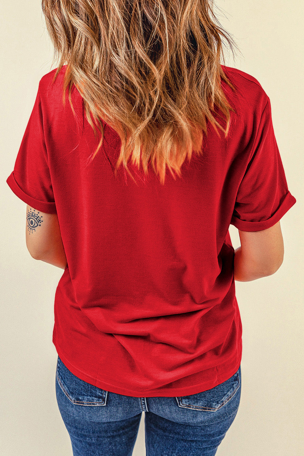 USA Round Neck Short Sleeve T-Shirt - Charming Charlie