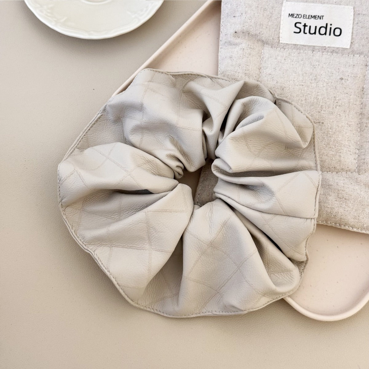 3-Piece PU Leather Elastic Hair Scrunchy - Charming Charlie
