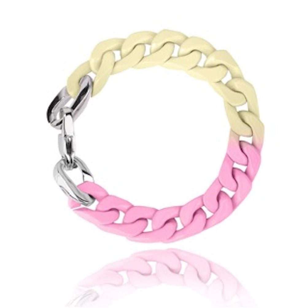 DOUBLE DIP BRACELET PINK/LEMON - Charming Charlie