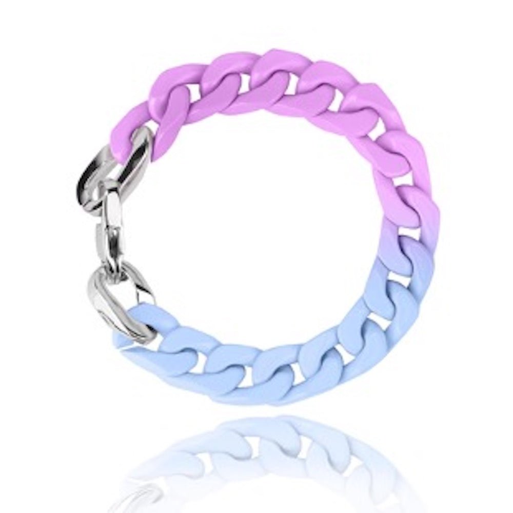 DOUBLE DIP BRACELET SKY BLUE/ PURPLE - Charming Charlie