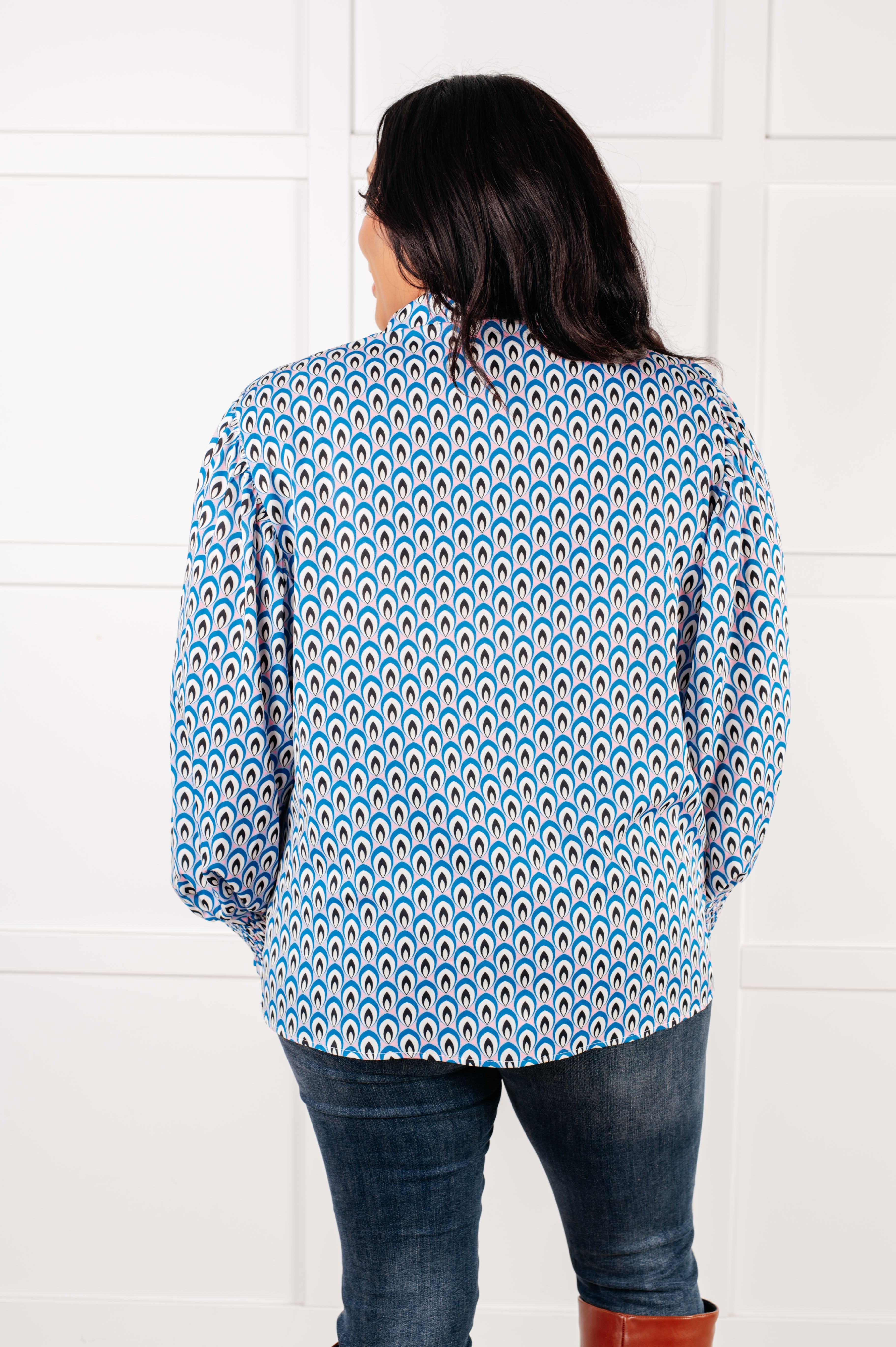 Skies Above Patterned Button Up Shirt - Charming Charlie