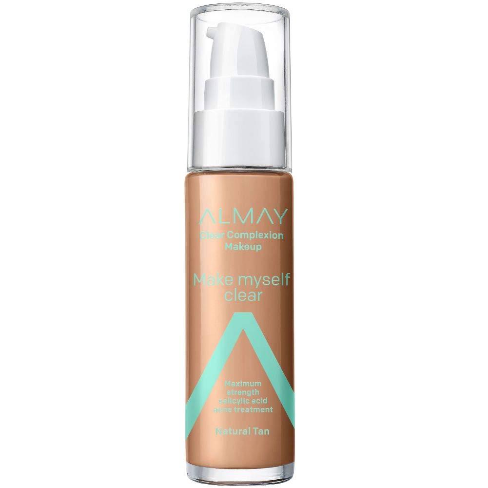 Foundation by Almay, Acne Face Makeup with Salicylic Acid, Face Makeup with Skincare Ingredients, Matte Finish, Hypoallergenic, Cruelty Free, Dermatologist Tested Foundation - Charming Charlie
