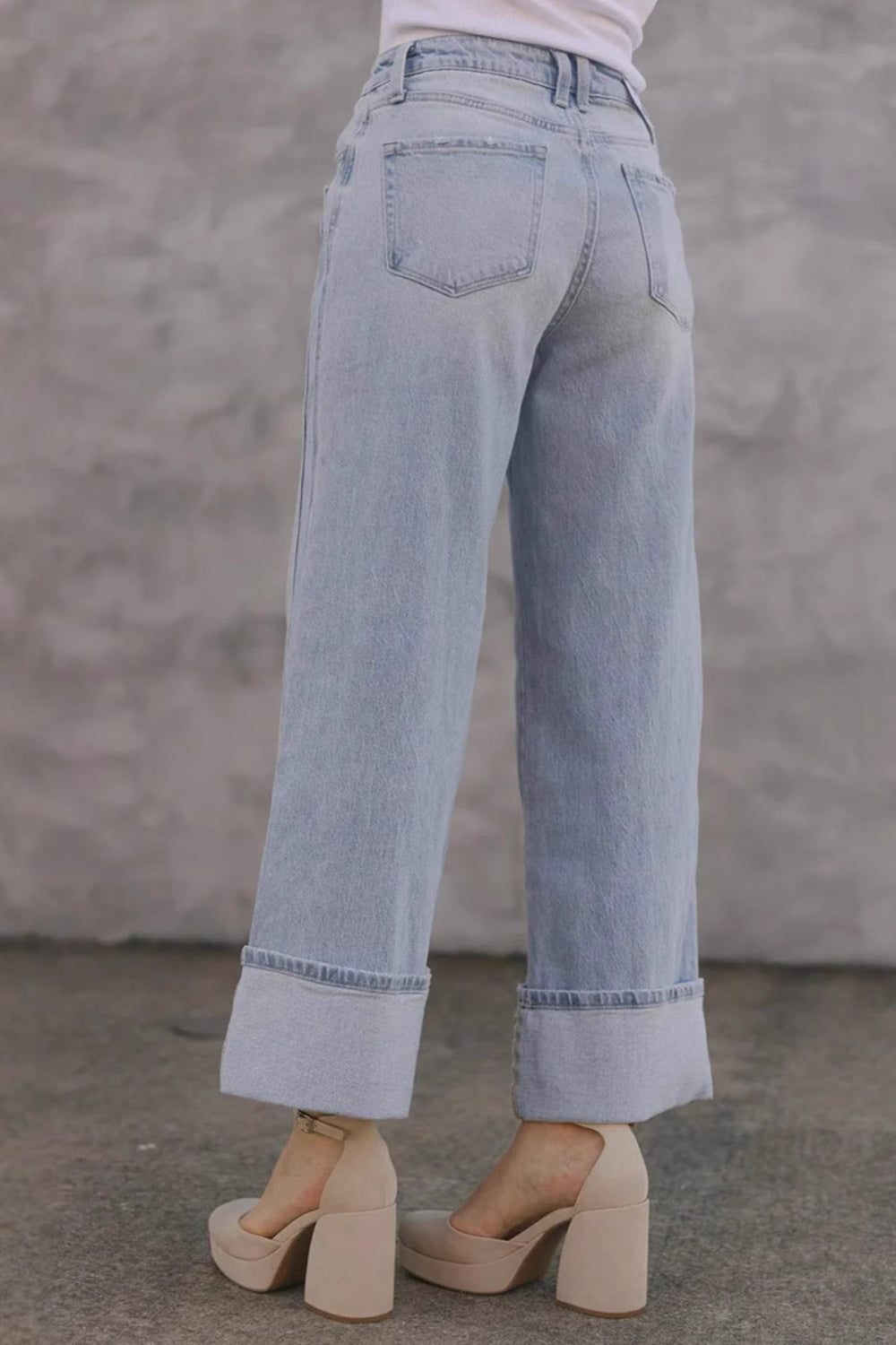 Straight Leg Jeans with Pockets - Charming Charlie