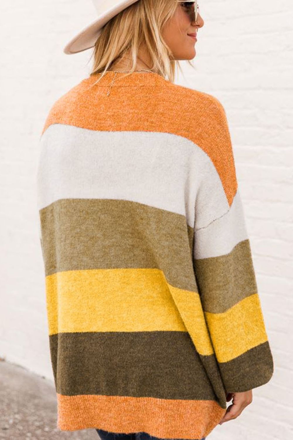 Open Front Color Block Cardigan - Charming Charlie