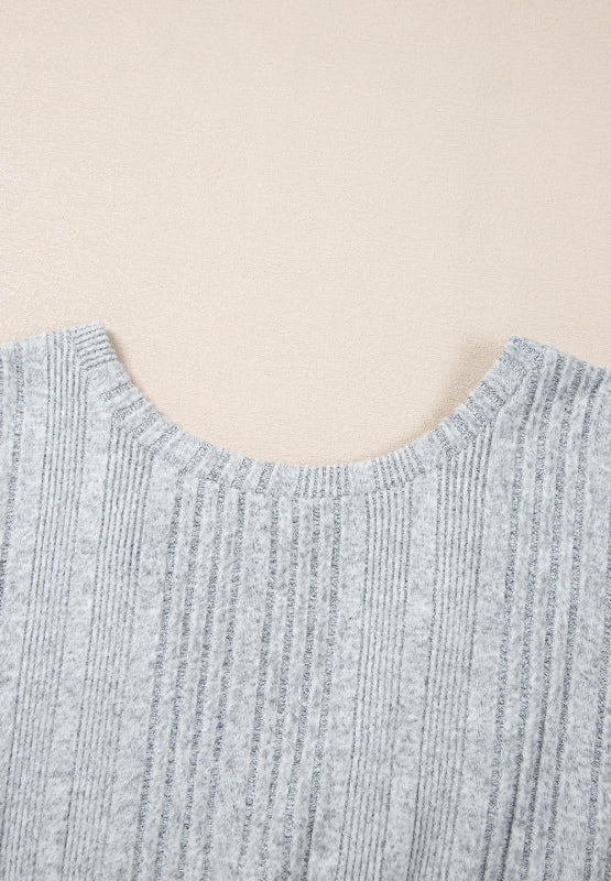 Crossover Backless Long Sleeve Knit Top - Charming Charlie