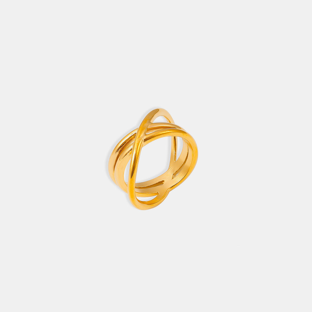 18K Gold-Plated Crisscross Ring - Charming Charlie