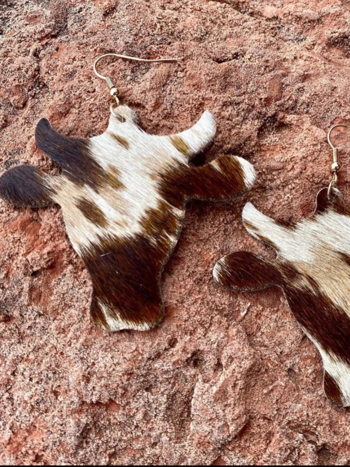 PU Leather Bull Head Earrings - Charming Charlie