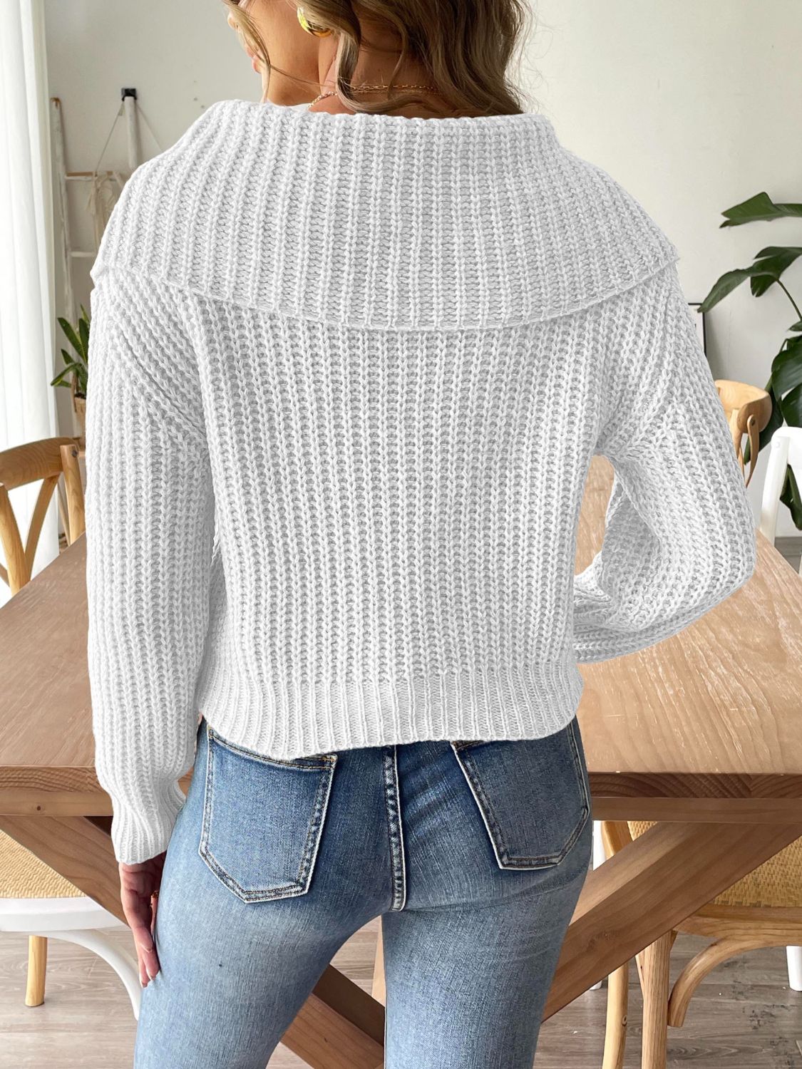 Cable-Knit Long Sleeve Sweater - Charming Charlie
