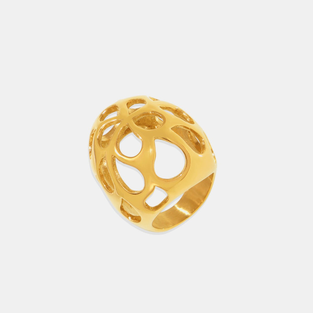 Stainless Steel Cutout Ring - Charming Charlie