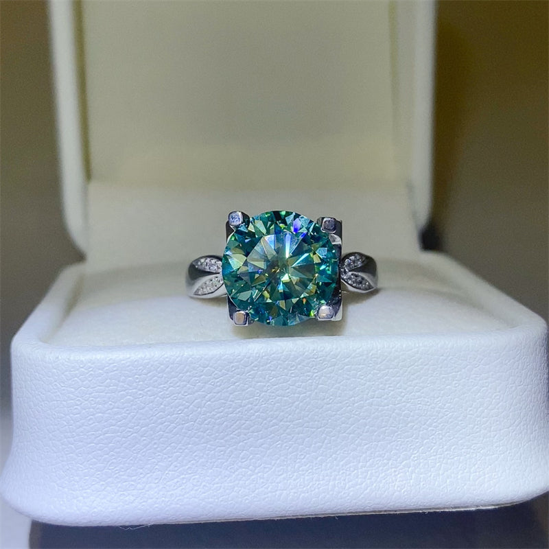 5 Carat Moissanite Zircon 925 Sterling Silver Ring - Charming Charlie