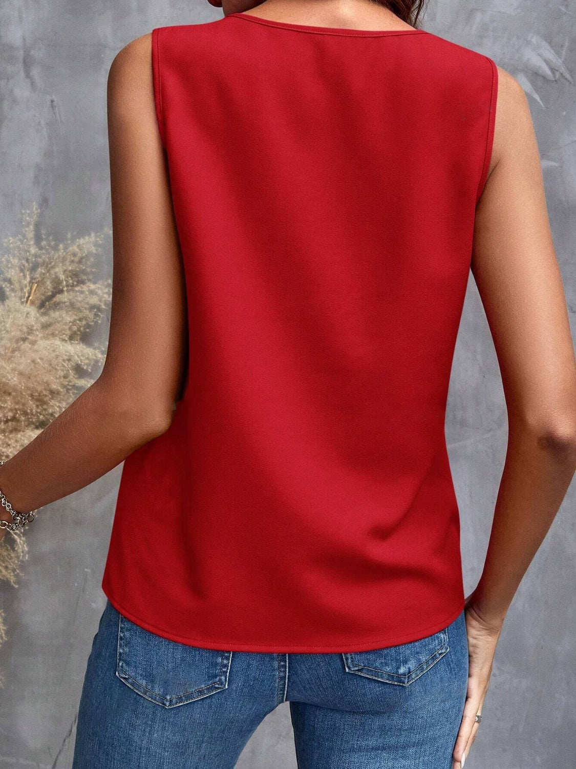 Ruffled V-Neck Tank - Charming Charlie