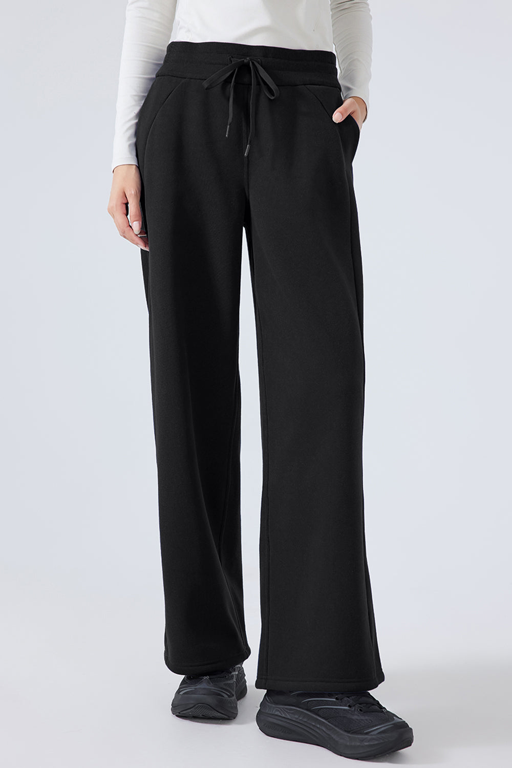 Drawstring Wide Leg Pants - Charming Charlie