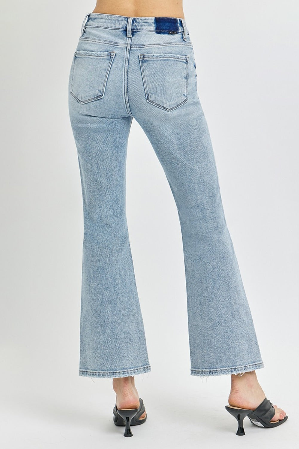 RISEN Full Size High Rise Ankle Flare Jeans - Charming Charlie