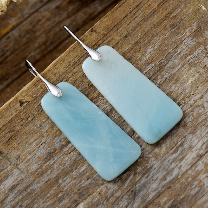 Natural Stone Geometric Shape Earrings - Charming Charlie
