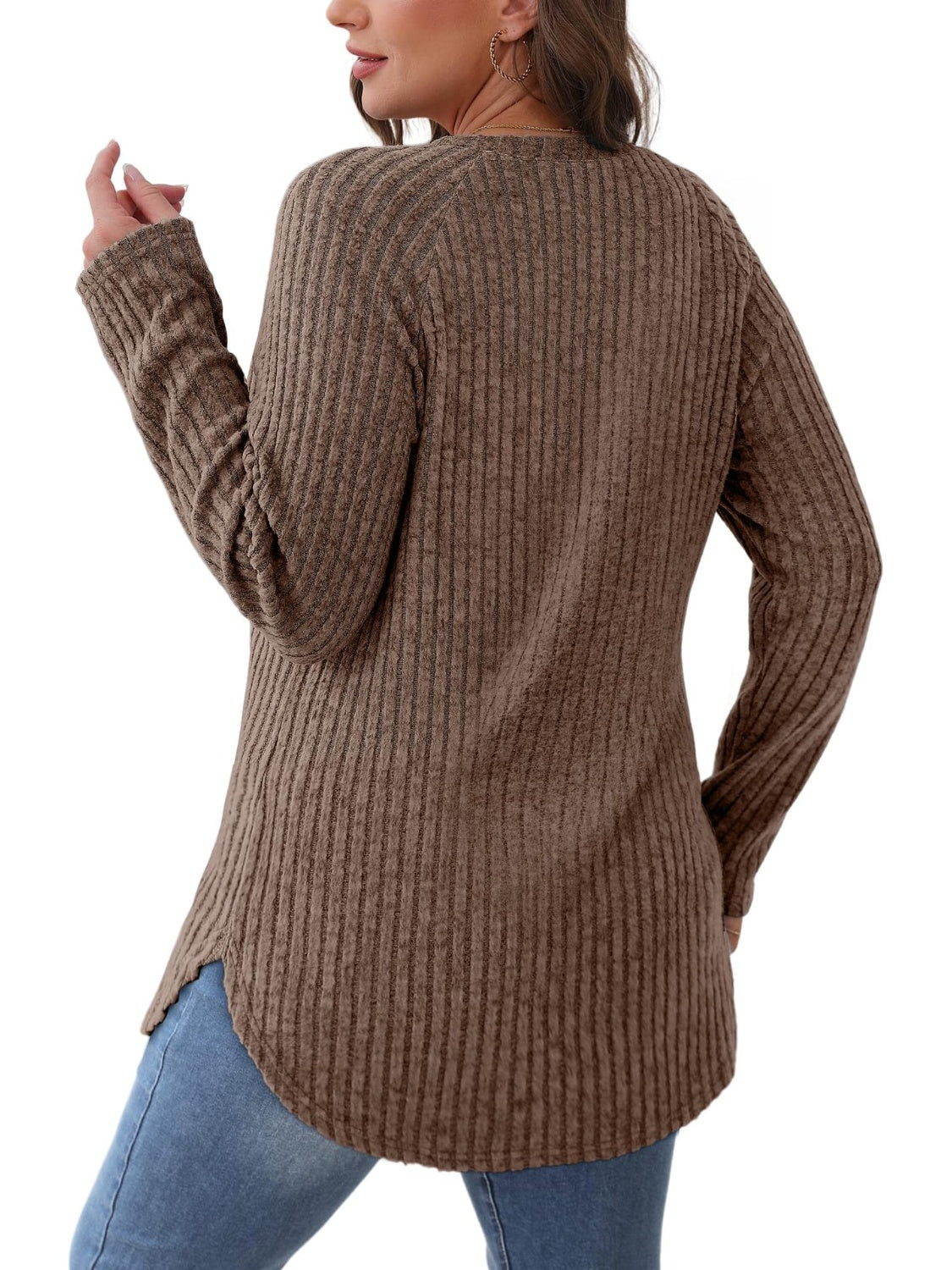 Round Neck Raglan Sleeve T-Shirt - Charming Charlie