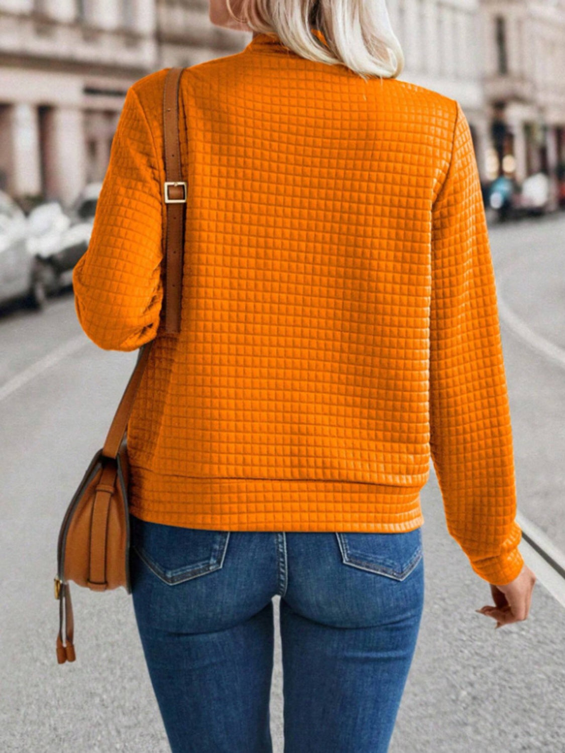Zip Up Long Sleeve Jacket - Charming Charlie