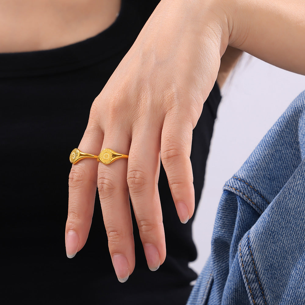 18K Gold-Plated Sun Ring - Charming Charlie