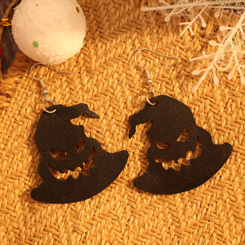 PU Leather Hat Shape Earrings - Charming Charlie