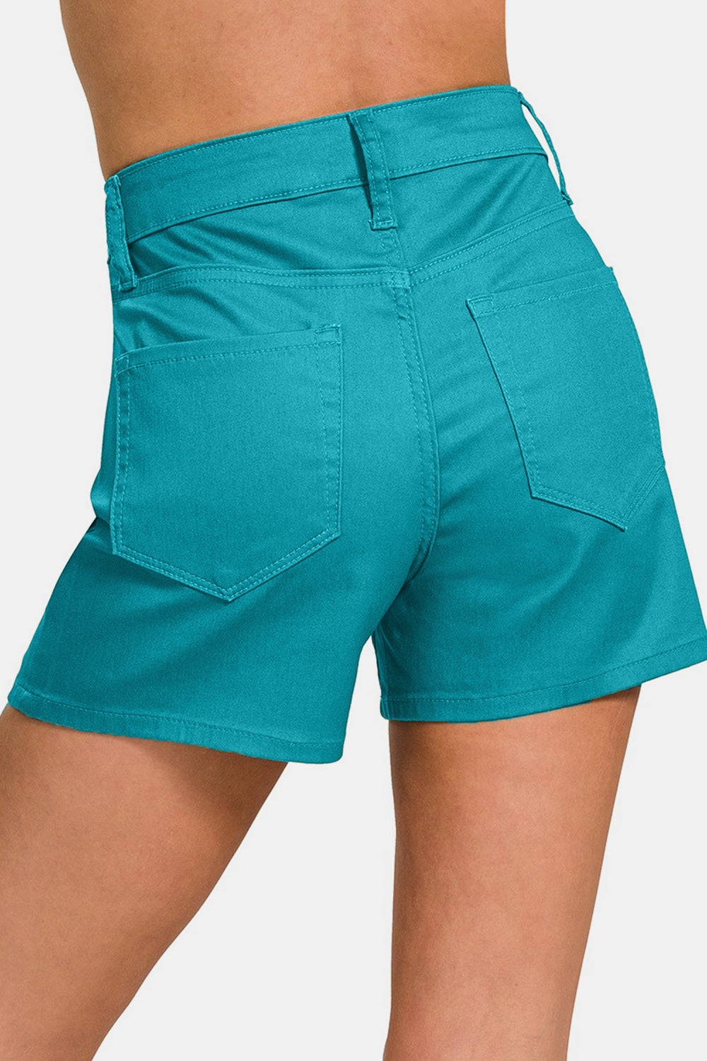 Zenana High Waist Denim Shorts - Charming Charlie