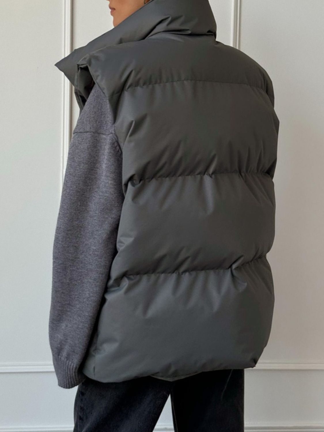 Zip Up Turtleneck Vest Coat - Charming Charlie