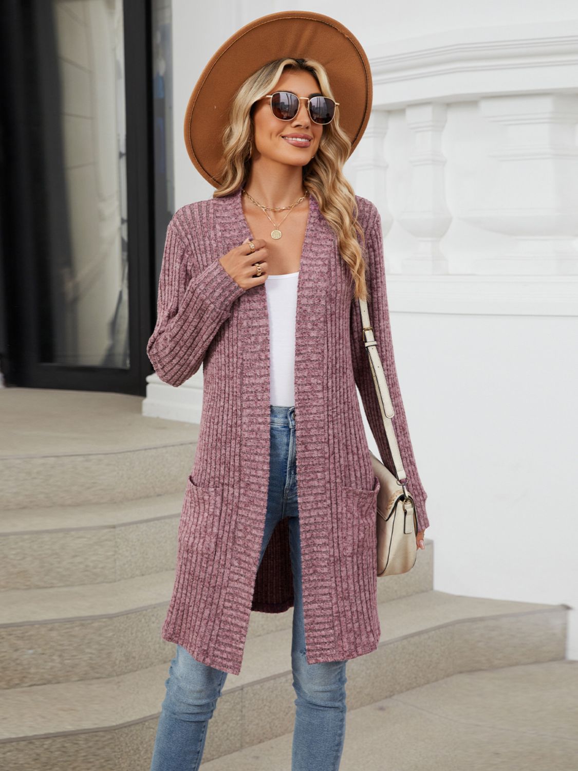 Open Front Long Sleeve Cardigan – Charming Charlie