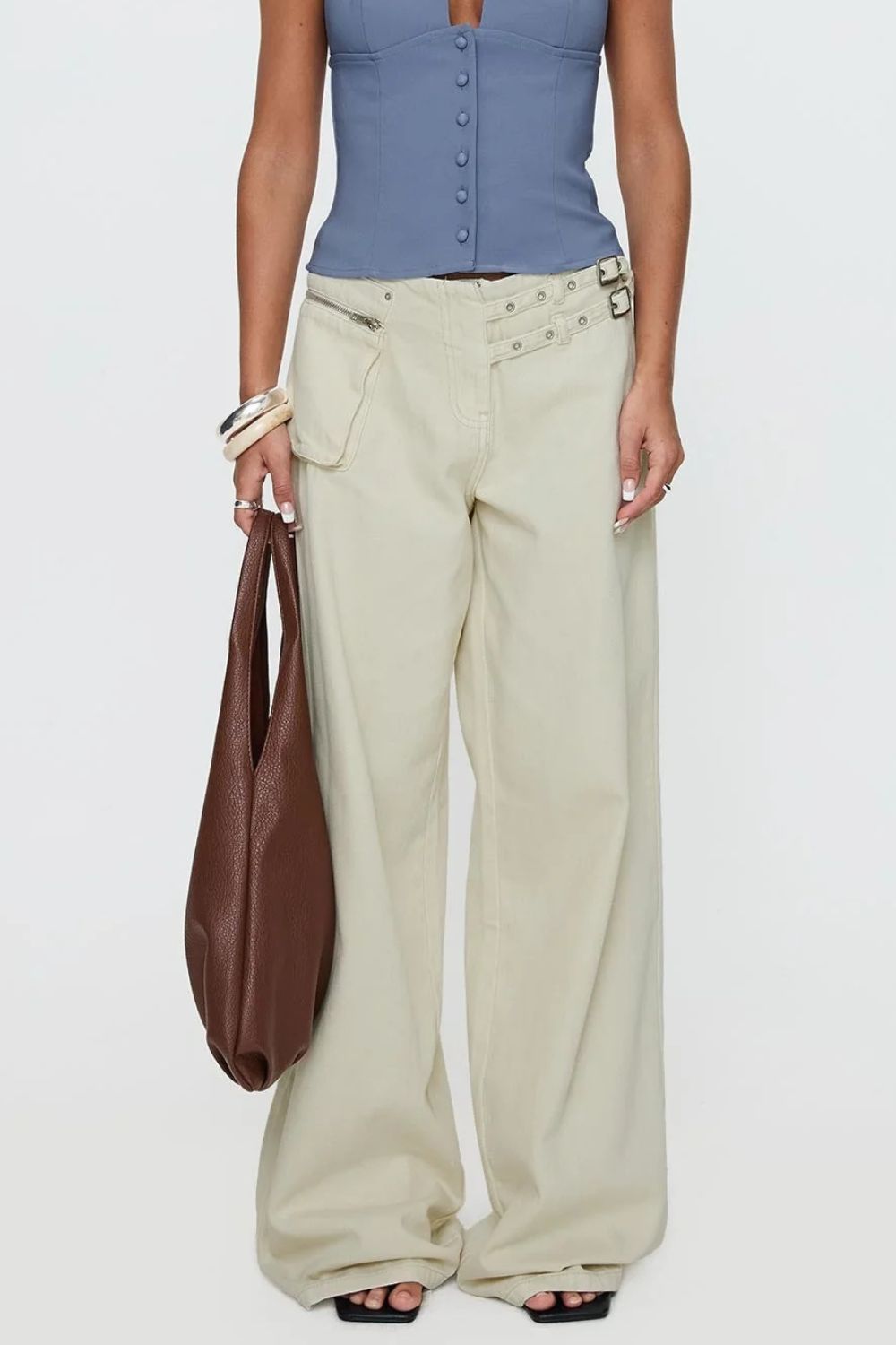 Wide Leg Jeans with Pockets - Charming Charlie