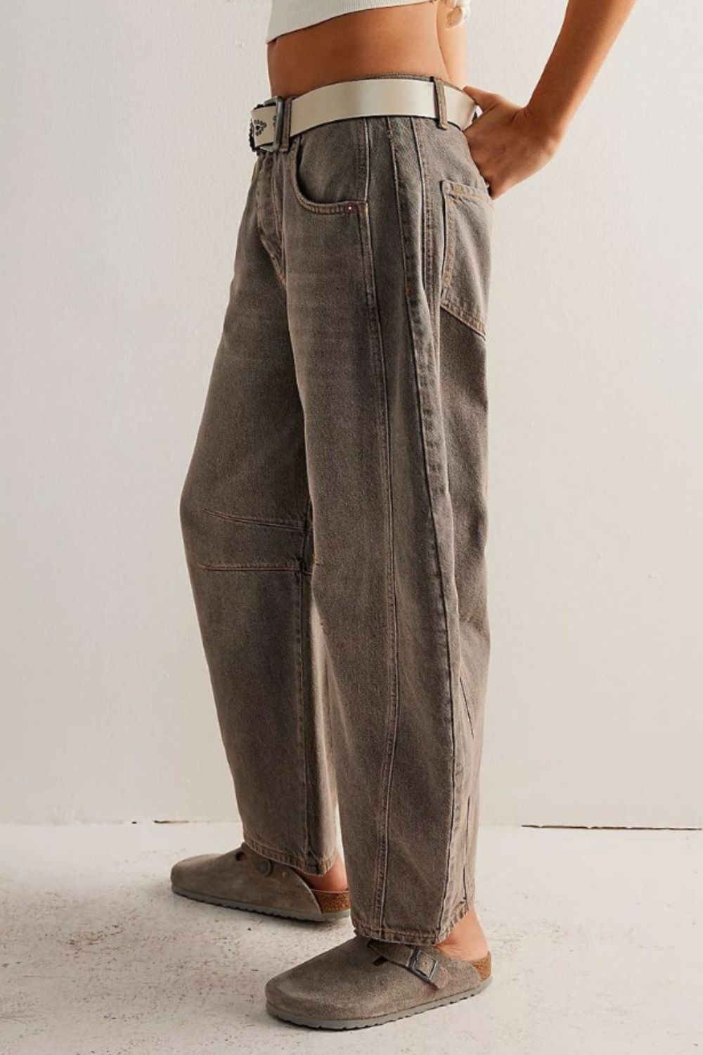 Wide Leg Jeans with Pockets - Charming Charlie