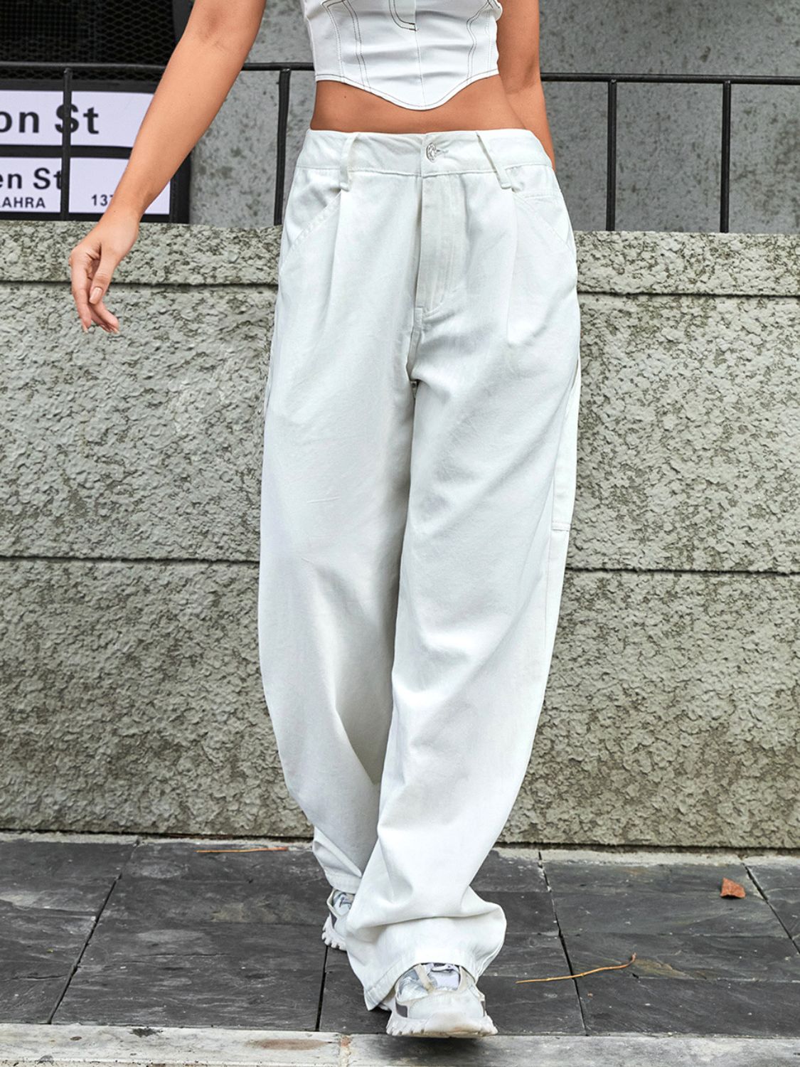 Wide Leg Jeans with Pockets - Charming Charlie