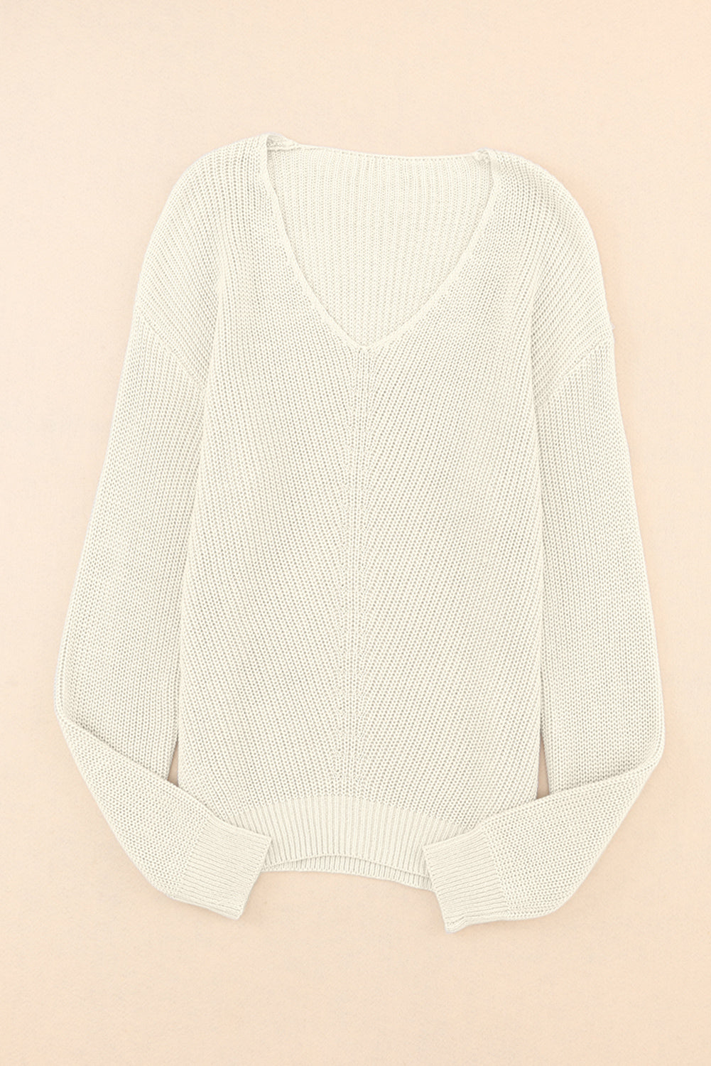 V-Neck Drop Shoulder Sweater - Charming Charlie