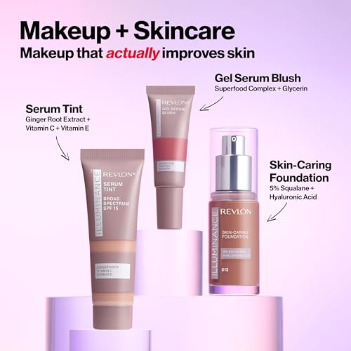 Revlon Illuminance Tinted Serum, Triple Hyaluronic Acid, Evens Out Skin Tone Over Time and Hydrates All Day, SPF 15, 209 Buff Beige, 0.94 fl oz. - Charming Charlie