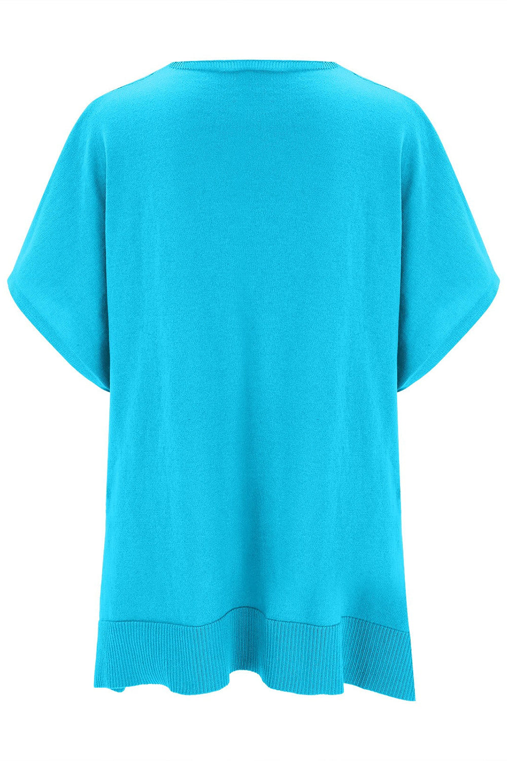 Slit V-Neck Half Sleeve Knit Top - Charming Charlie