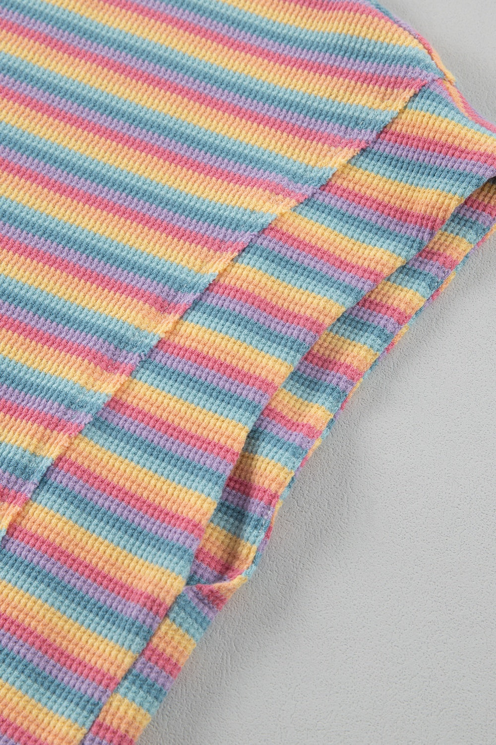 Striped Round Neck Top and Shorts Set - Charming Charlie
