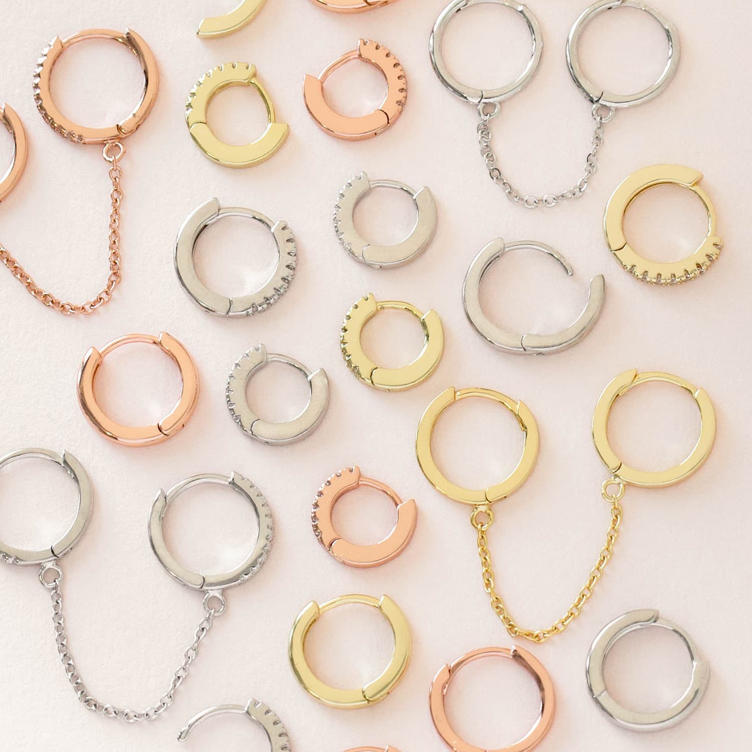 CZ Mini Huggie Earring - Adina's Jewels