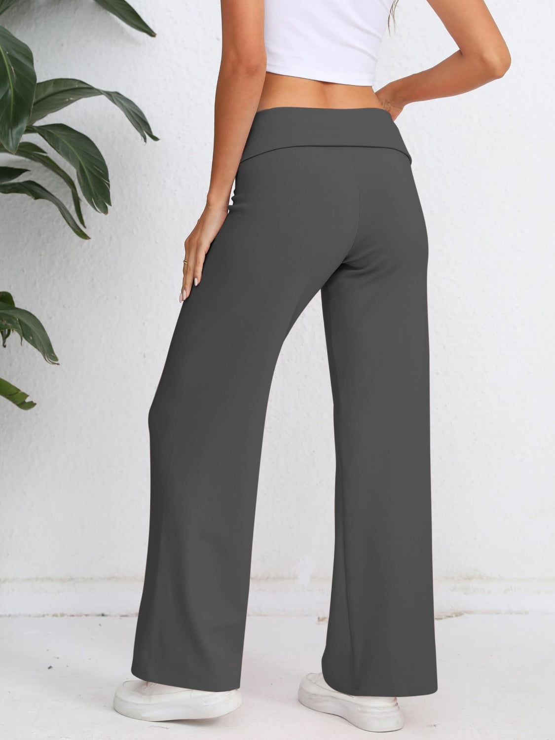 Elastic Waist Wide Leg Pants - Charming Charlie