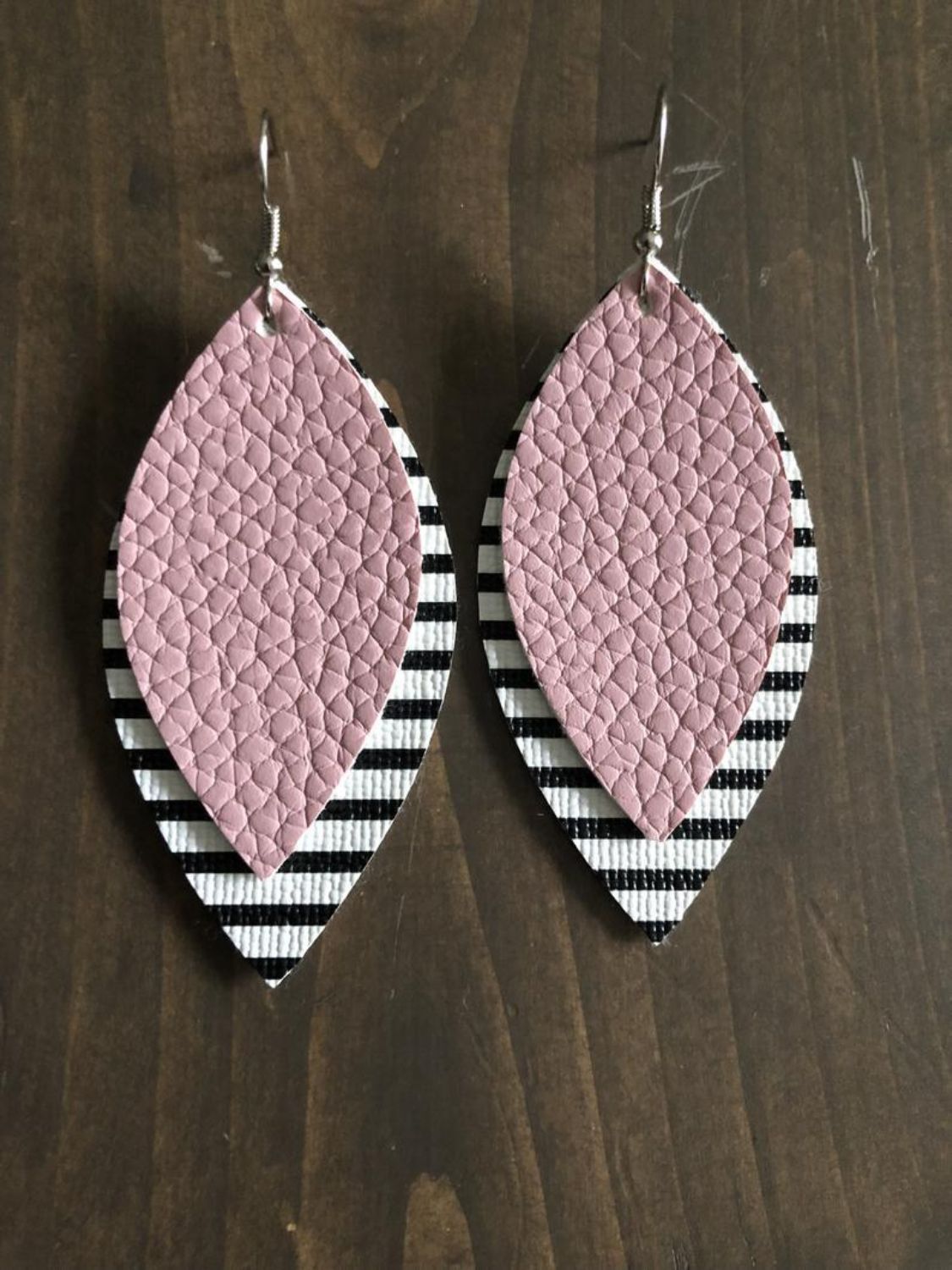 PU Leather Leaf Dangle Earrings - Charming Charlie