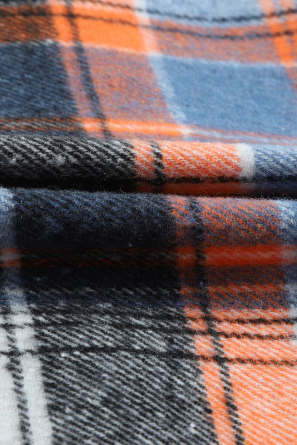 Plaid Collared Neck Long Sleeve Shirt - Charming Charlie