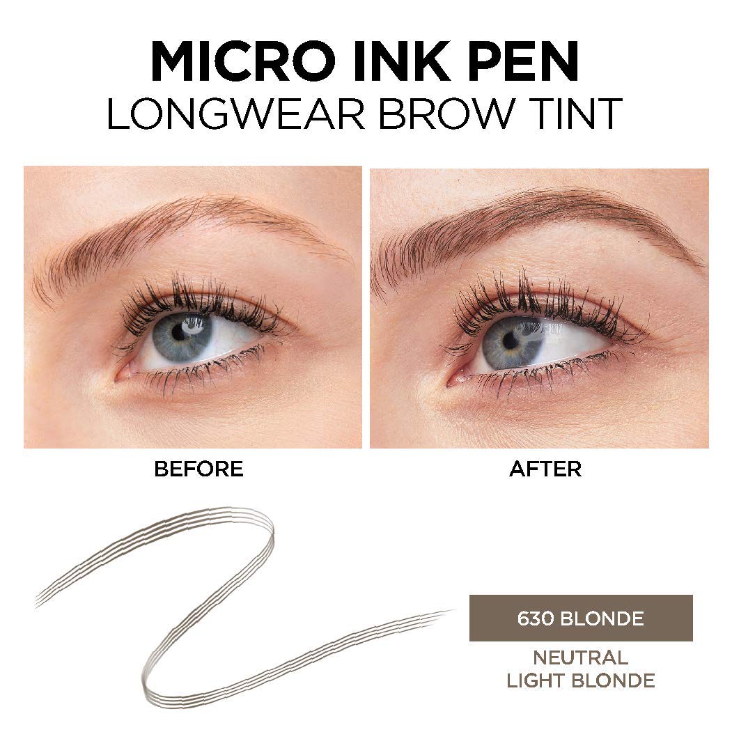 L'Oreal Paris Brow Stylist Micro Ink Pen by Brow Stylist, Up to 48HR Wear - Charming Charlie