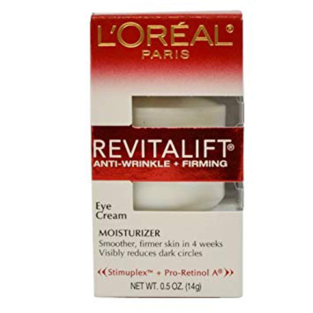 L'Oreal Paris Revitalift Eye Cream 0.5 Ounce (14ml) (2 Pack) - Charming Charlie