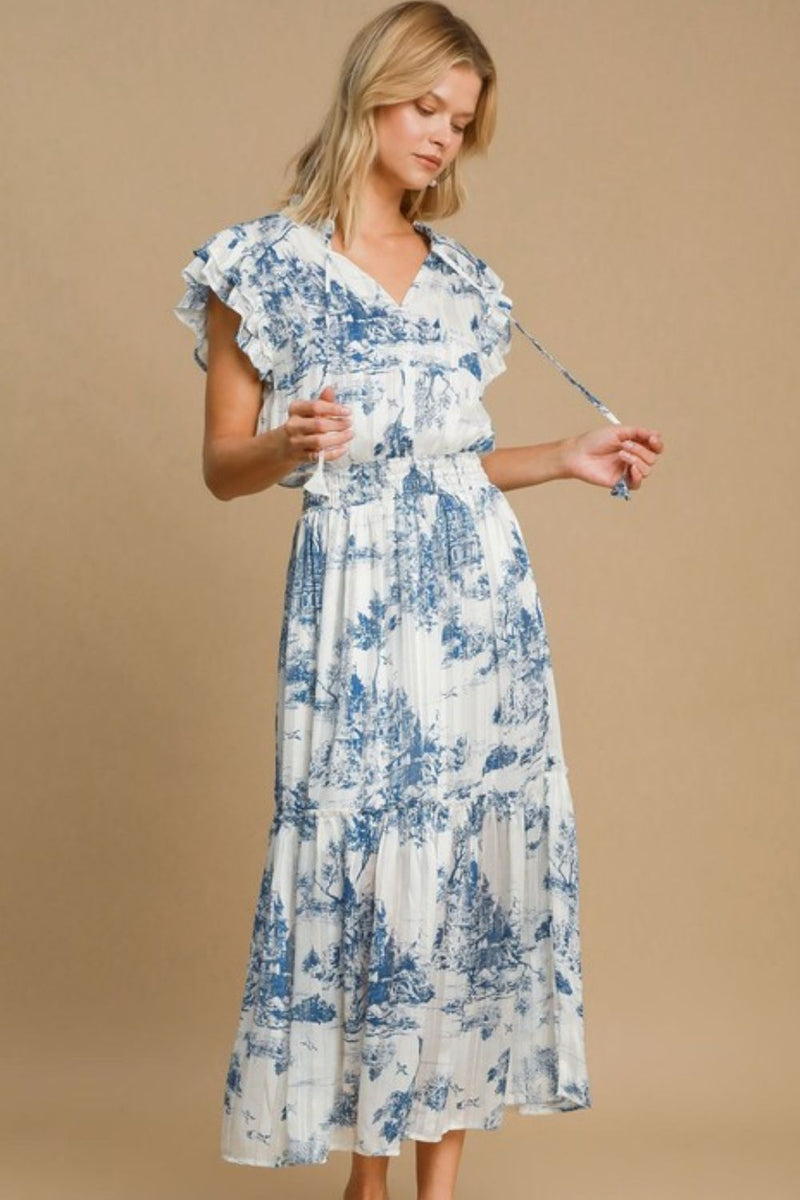 Umgee Striped Midi Dress