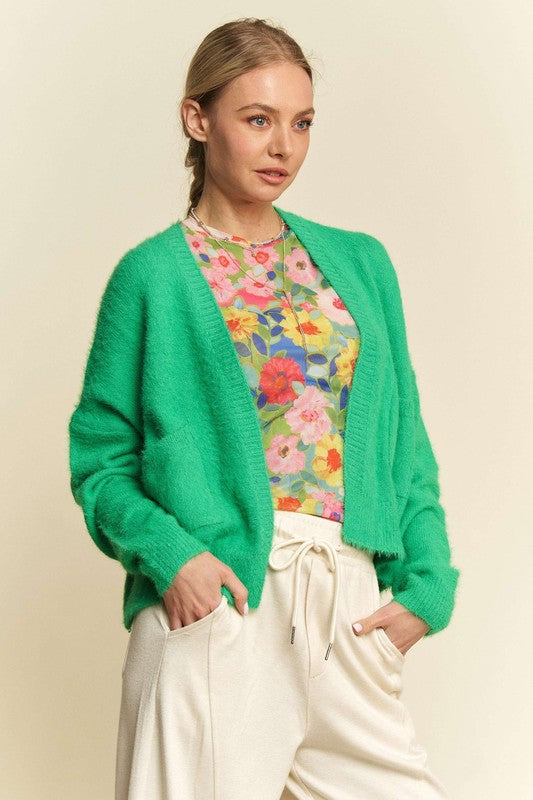 Davi & Dani Open Front Drop Shoulder Cardigan - Charming Charlie