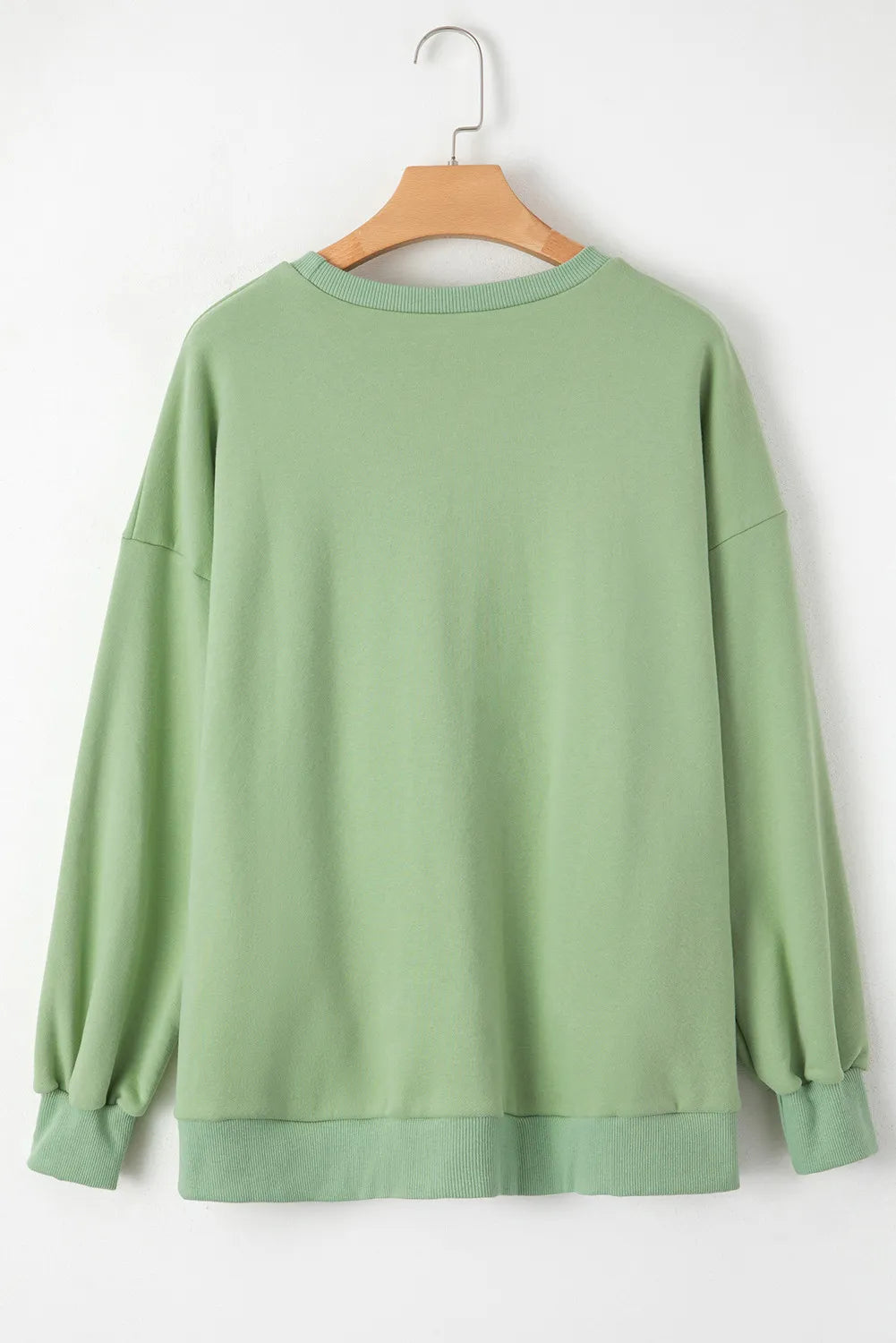 Round Neck Long Sleeve Sweatshirt - Charming Charlie