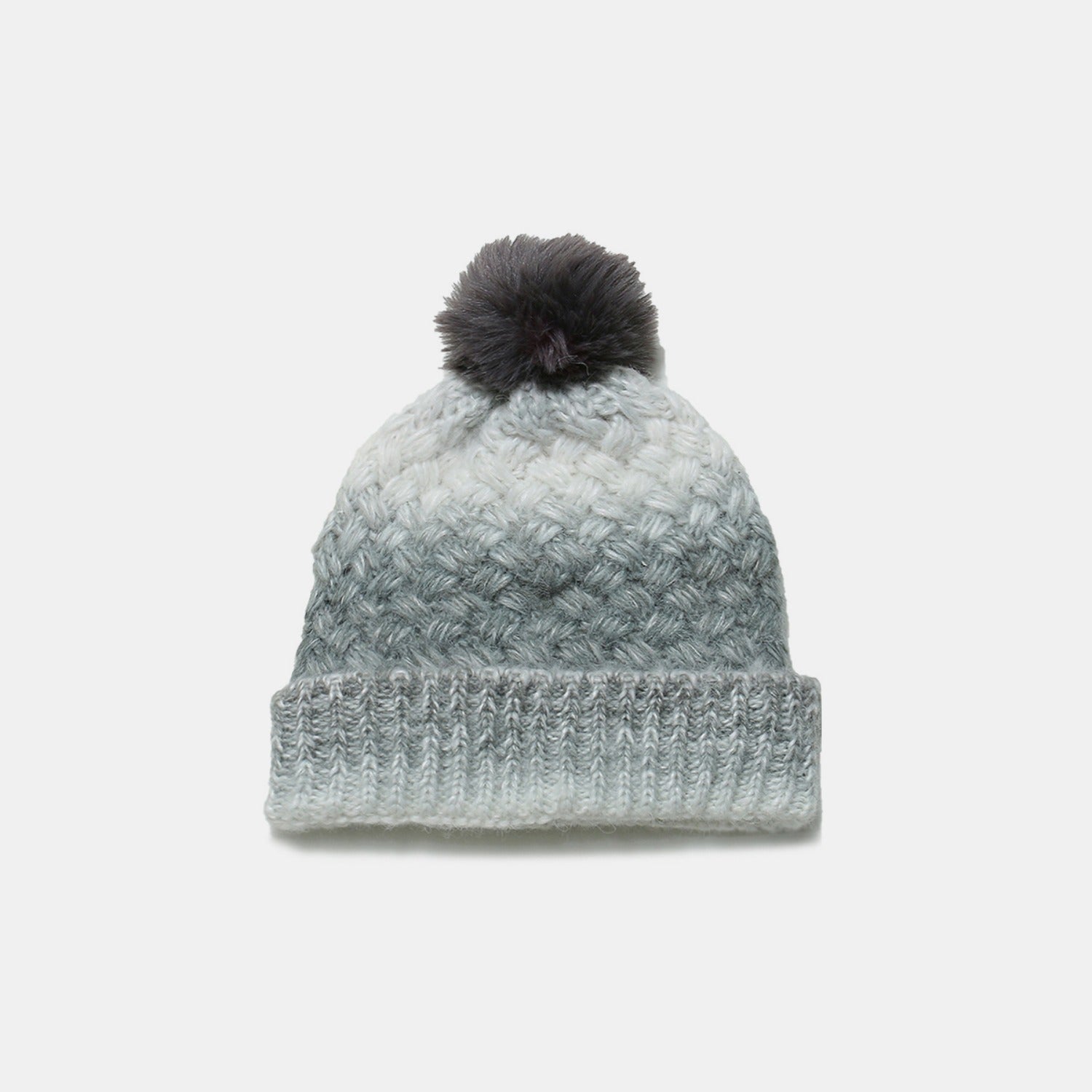 Gradient Knit Hat with Pompom - Charming Charlie