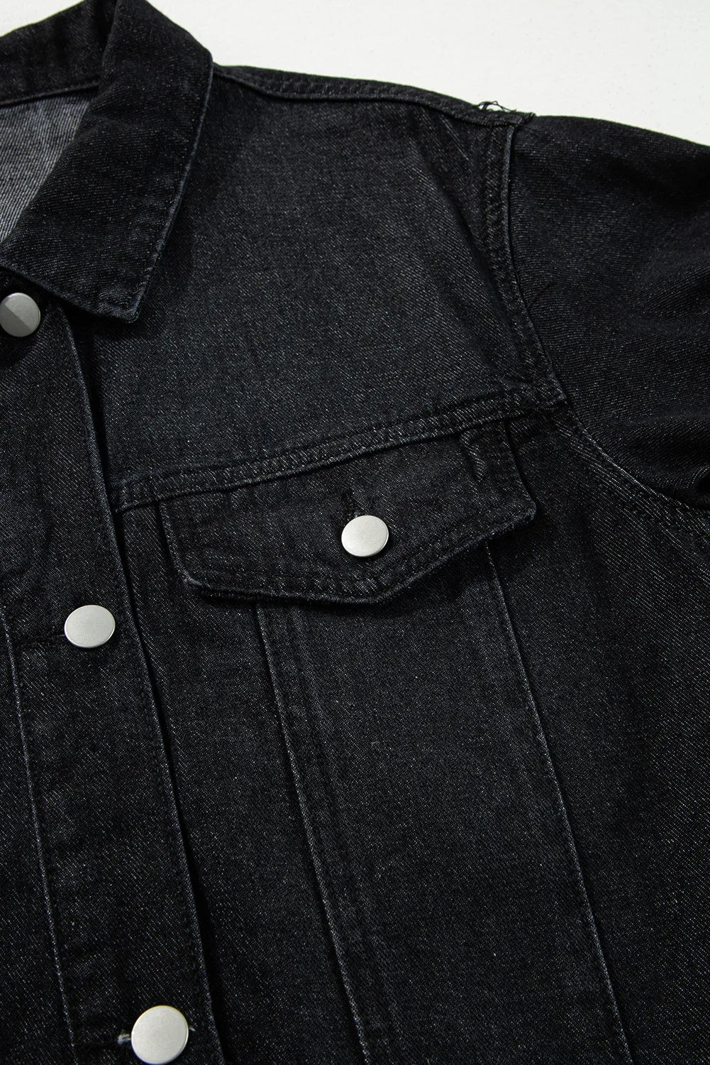 Raw Hem Button Up Denim Top - Charming Charlie