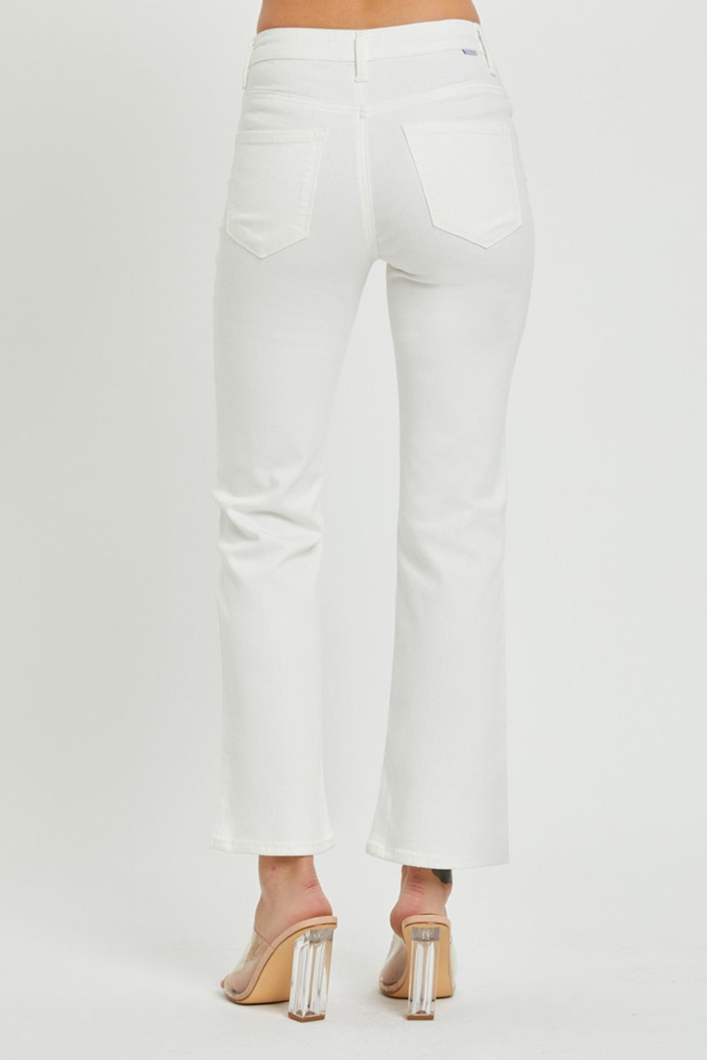 RISEN Full Size Mid Rise Bootcut Jeans with Pockets - Charming Charlie